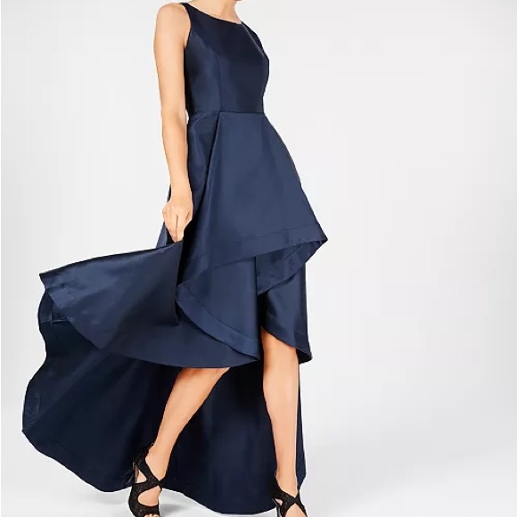 High-Low Mikado Gown - Picture 4 of 13